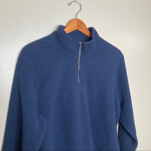 Wallin & Bros Nordstrom Navy Fleece 1/4 Zip Up - Picture 3 of 8
